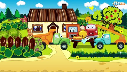 The White Ambulance and The Fire Truck | Service & Emergency Vehicles Cartoons for children