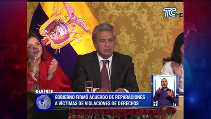 Gobierno firmó acuerdo de reparaciones a víctimas de violaciones de derechos
