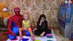 Челлендж Играем с Человеком Пауком в игру Твистер Challenge Twister Play with Spiderman