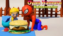 Elsa ve Örümcek Adam Piknik'te - Oyun Hamuru Çizgi Film Süper Kahramanlar