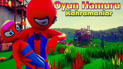 Bebek Örümcek Adam Hastalanıyor - Oyun Hamuru Çizgi Film Süper Kahramanlar