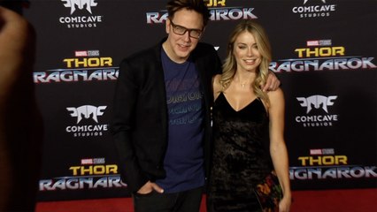 James Gunn and Jennifer Holland "Thor: Ragnarok" World Premiere Red Carpet