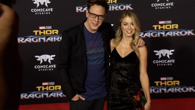 James Gunn and Jennifer Holland Thor: Ragnarok World Premiere Red Carpet