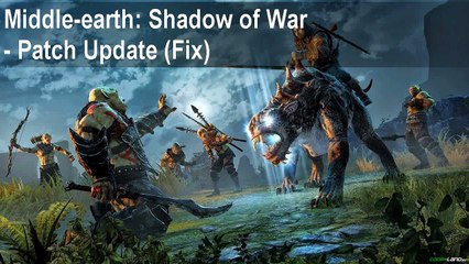 Middle earth Shadow of War crash on startup Fix