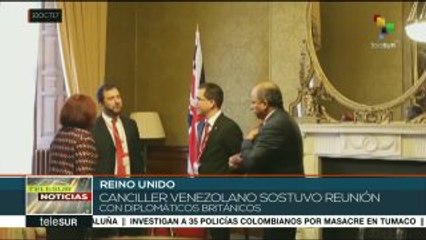 Canciller venezolano sostiene reunión con diplomáticos británicos
