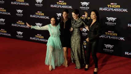 Chloe Bennet, Ming-Na Wen, Elizabeth Henstridge "Thor: Ragnarok" World Premiere
