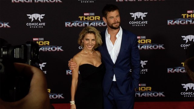 Chris Hemsworth and Elsa Pataky Thor: Ragnarok World Premiere Red Carpet