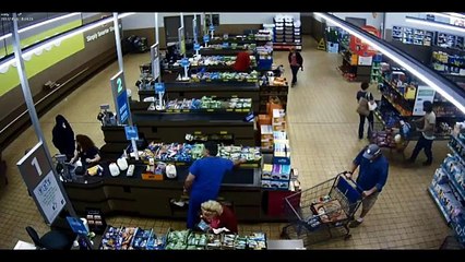 Un braqueur arrêté par les clients d'un supermarché ALDI aux Etats-Unis !