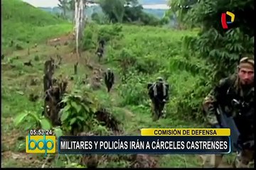 Militares y policías cumplirán penas en cárceles castrenses
