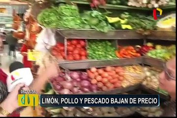 El limón, pollo y pescado bajan de precio en mercados