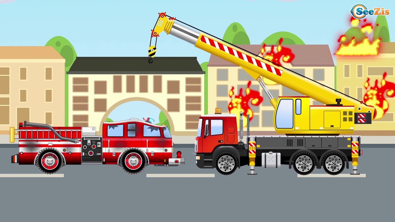 The Orange Racing Car and Taxi - The Big Race in the City of Cars Cartoons for Children