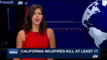 i24NEWS DESK | California wildfires kill at least 17 | Wednesday, October 11th 2017