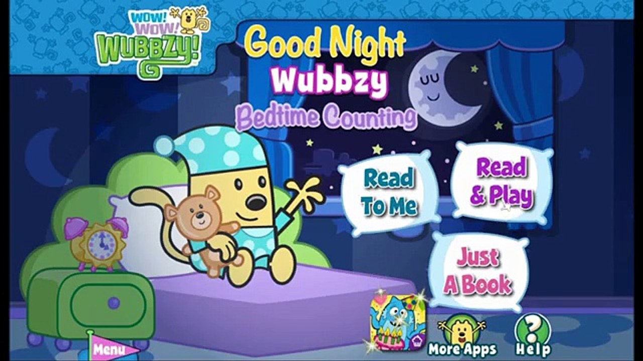 Good Night Wubbzy Bedtime Counting - best iPad app demos for kids - Philip