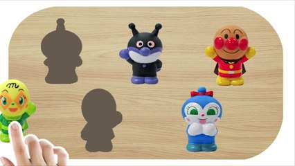 アンパンマン アニメ 歌 - 歌のアニメーション こども向けの歌 - あかちゃんまん おむすびまん しらたまさん-赤ちゃん泣き止む！Anpanman puzzle animation for kids
