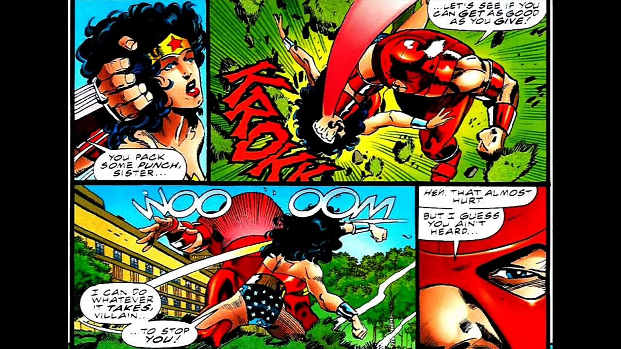 Hulk vs. Green Lantern & Wonder Woman vs. Juggernaut & Spider-Man vs. Mighty Mantis