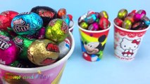 M&M Chocolate Eggs Surprise Toys Disney Superhero PJ Masks Princess Learn Colors