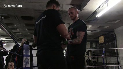 George Groves shows off pad work ahead of WBSS bow