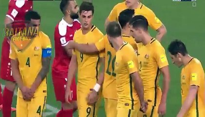 شاهد اللقطة التي هزت قلوب الأستراليين في الدقيقة 120+ من مباراة سوريا و أستراليا تصفيات 2018