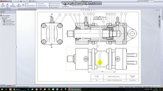 Vérin hydraulique-TP25-Vérin hydraulique (mise en plan) dessin d'ensemble partie 2