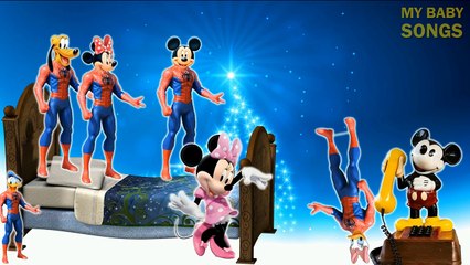 Five Little Mickey Turtle Ninja Jumping On The Bed Nursery Rhymes for kids