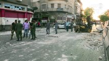 قتيلان اثر تفجير ثلاثة انتحاريين أنفسهم قرب مركز قيادة شرطة دمشق