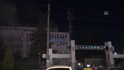 Afyonkarahisar İl Jandarma Komutanlığında Yangın Çıktı