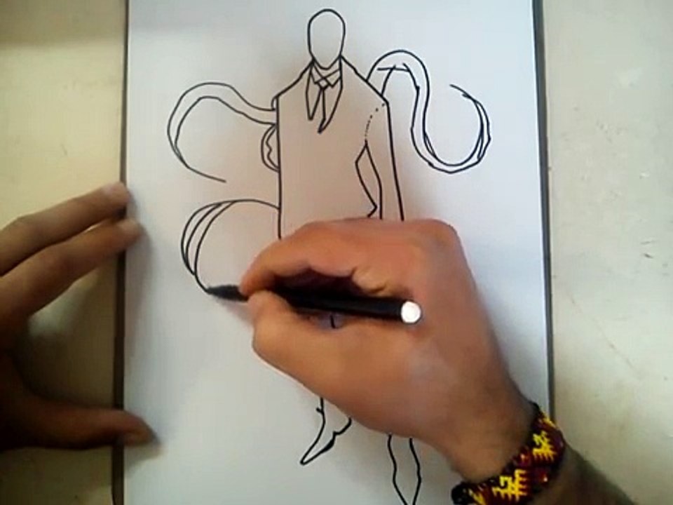 COMO DIBUJAR A SLENDERMAN / how to draw slenderman