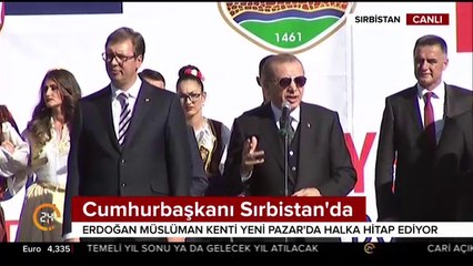 Cumhurbaşkanı Erdoğan Sırbistan'da