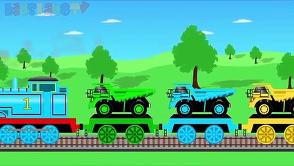Thomas Train And Dump Trucks Toys Colors For Kids - Learning Video For Children