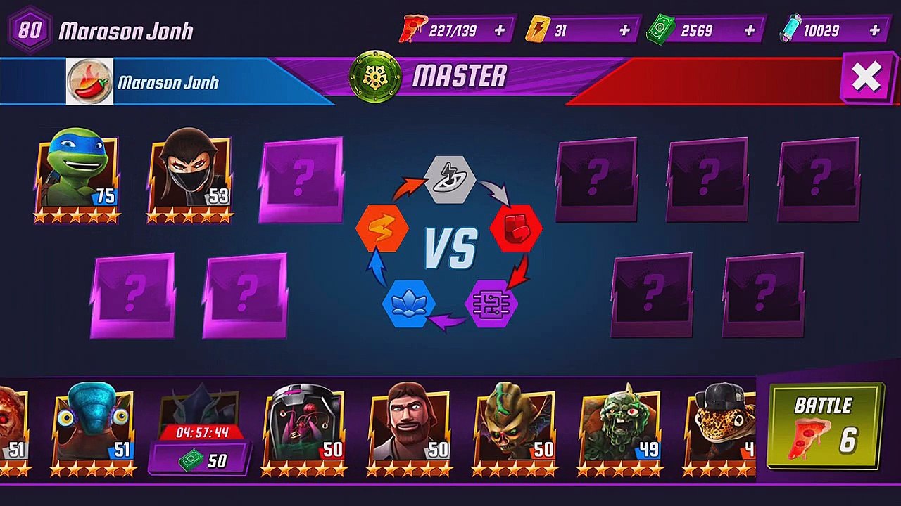 TMNT Legends PVP 108 (Karai, Leonardo Legend, Karai Serpent)