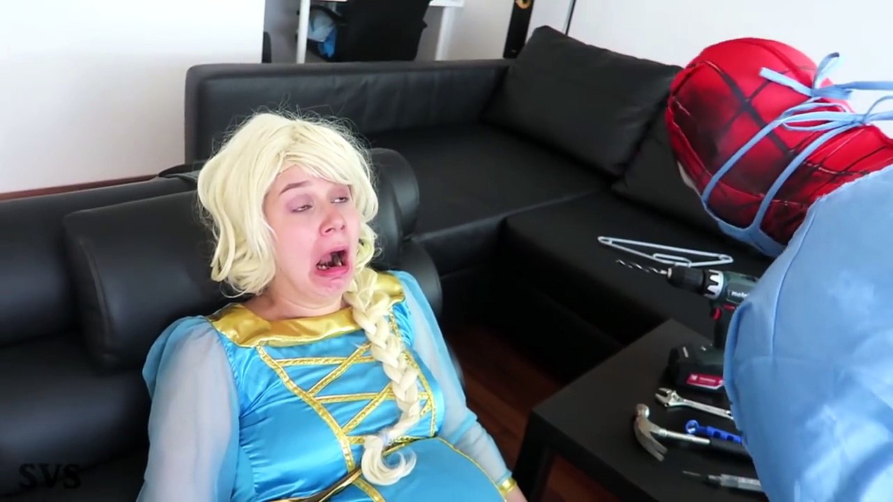 BABY DOCTOR vs SPIDERMAN! w/ Frozen Elsa vs Joker, Hulk, Spidergirl Crying Baby Superhero Real Life
