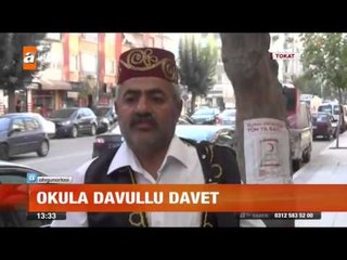 Okula davullu davet - atv Gün Ortası Bülteni