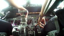 COCKPIT TAKE OFF AND LANDING B737-800 UPG-CGK