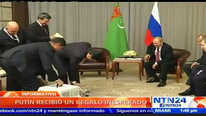 ¡Sorpresa canina! Presidente de Rusia recibió un cachorro alabai por su cumpleaños