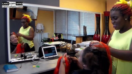 Idée coiffure : Tresses américaines (écailles)