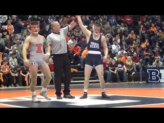 157lbs Jason Nolf, Penn State vs Isaiah Martinez, Illinois