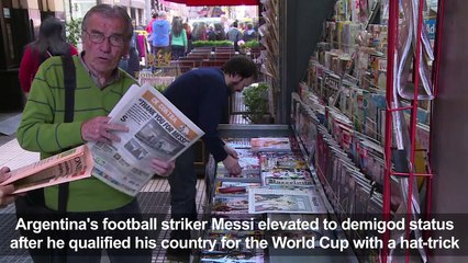 Argentina praises Messi after qualifying for Russia 2018