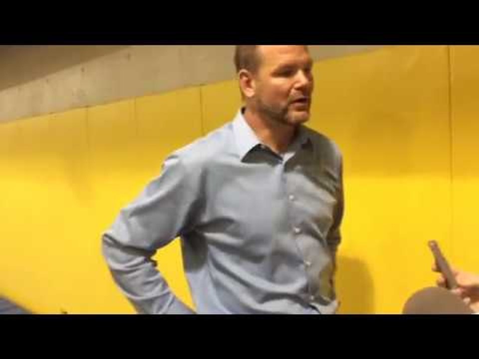Wyoming Wrestling Coach Mark Branch Talks After Nebraska Loss video