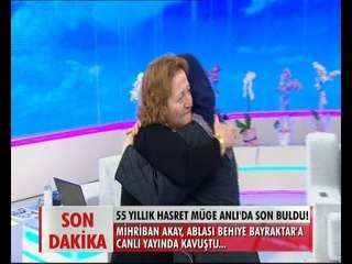 Mihriban Akay ablası Behiye Bayraktar'a canlı yayında kavuştu - atv