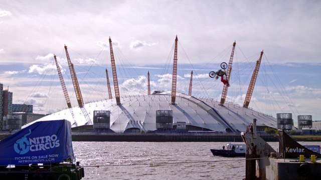 Travis Pastrana's Barge-to-Barge Backflip on the River Thames