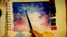 Night Sky - Speed Painting [Watercolor & Gouache]