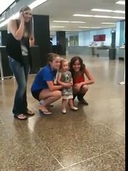 U.S. Army Blackhawk Pilot Surprises Daughter at Airport