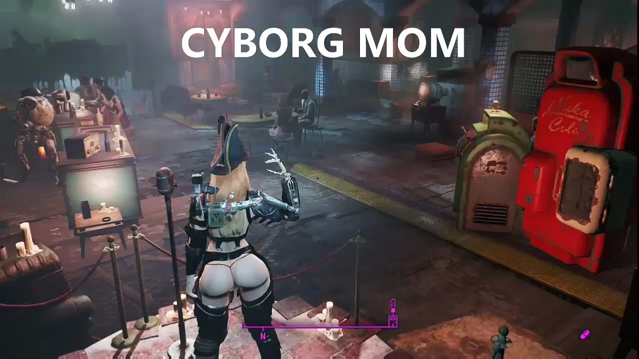FALLOUT 4 | Funny Dancing Cyborg Mom Clip (2017)
