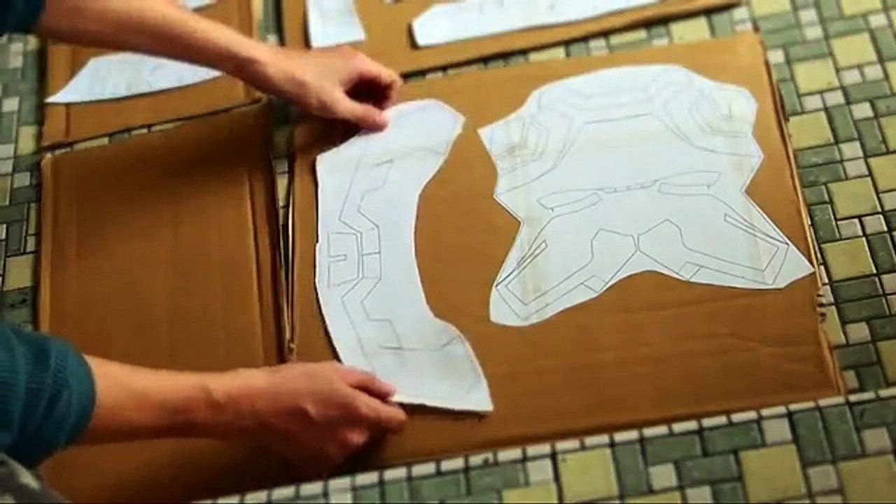 #27: Iron Man Mark 42 Helmet Part 1 - Print & Cut (cardboard, with template) | How To | Dali DIY