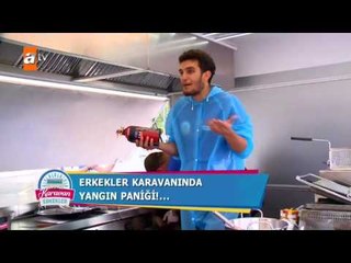Erkekler karavanında yangın paniği - Karavan 1. Bölüm - atv