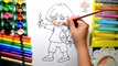 Draw Color Paint Puzzle Cube Coloring Pages and Learn to Color for Kids
