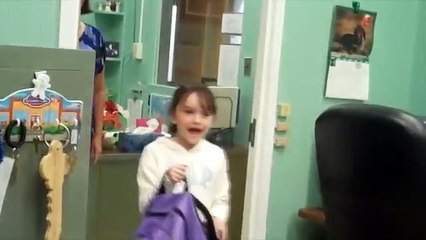 Brother & Sister Surprised by Military Father, Home Early from Deployment