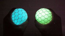 DIY How To Make Colors Glow in the dark Balloons Slime Squishy Stress Ball Learn Colors Slime Clay