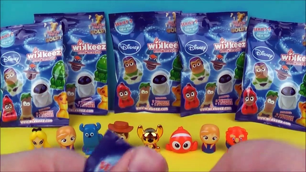 WIKKEEZ Disney wikkeez Series 2 Frozen Disney Princess Toy Story Nemo Gold Wikkeez Surprise Bags
