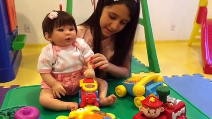 A rotina da tarde da minha bebê reborn Manuelle